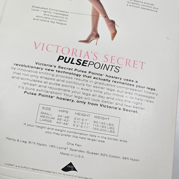 NEW Victoria's Secret PulsePoints S Level 1 Thong Panty Navy Brown White - Picture 7 of 7